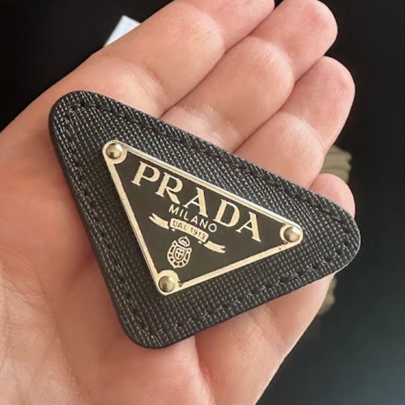 Prada Enamel Triangle Pin | NWOT - Picture 1 of 4